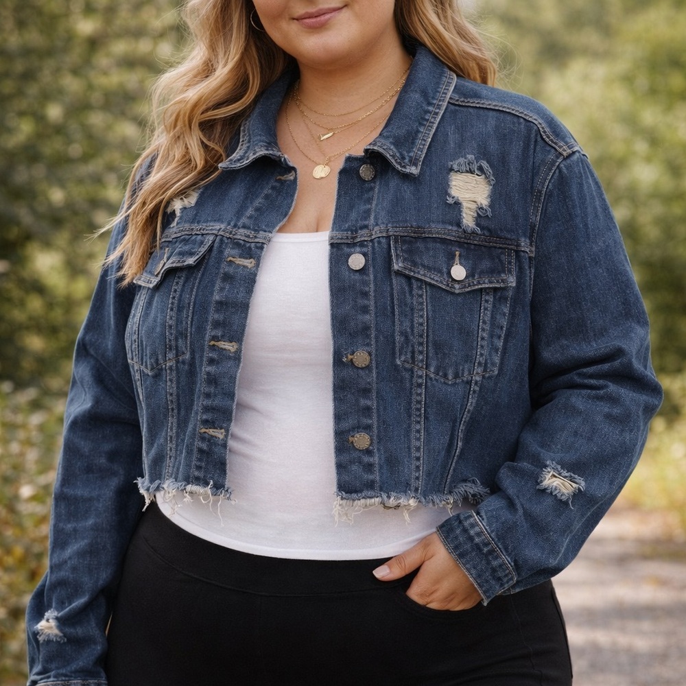 Distressed Denim Jacket